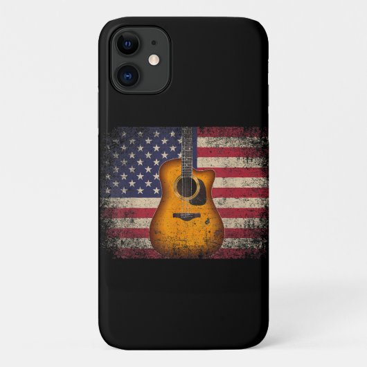 Guitar 4 juli Gift American Flag USA - Counter Case-Mate iPhone Case (Achterkant)