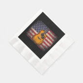 Guitar 4 juli Gift American Flag USA - Counter Servet (Hoek)