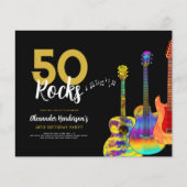 Guitar 50e verjaardagsfeest 50 stenen (Voorkant)