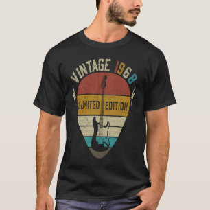 Guitar 54 jaar oude Vintage 1968 T-shirt