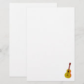 Guitar Abstract Gewoon grafisch Briefpapier (Voorkant / Achterkant)