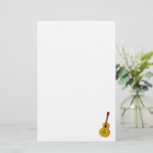 Guitar Abstract Gewoon grafisch Briefpapier (Staand voorkant)