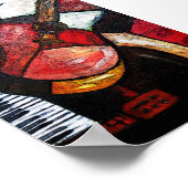 GUITAR ABSTRACT POSTER (Hoek)