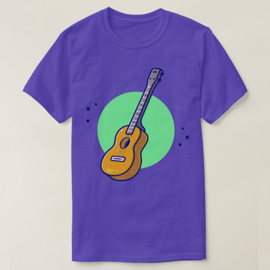 Guitar Accoustic Music T-shirt (Design voorkant)