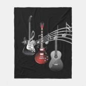 Guitar afspelen fleece deken (Voorkant)