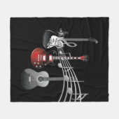 Guitar afspelen fleece deken (Voorkant (Horizontaal))
