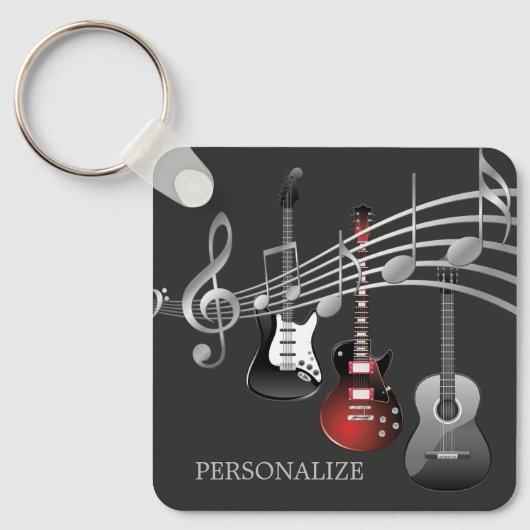 Guitar afspelen sleutelhanger (Voorkant)