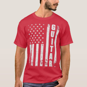 Guitar American Flag VS Country Music Guitar Play T-shirt