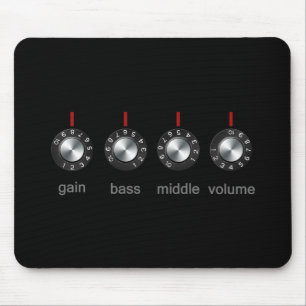 Guitar Amp Knobs Muismat