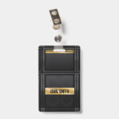 Guitar amp met aangepaste naam  badge (Achterkant met clip)