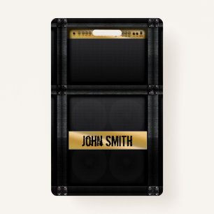 Guitar amp met aangepaste naam  badge
