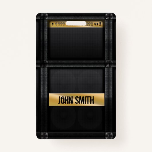 Guitar amp met aangepaste naam  badge (Voorkant)