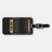 Guitar amp met aangepaste naam bagagelabel (Voorkant horizontaal)