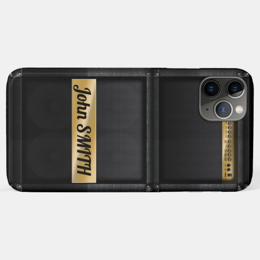 Guitar amp met aangepaste naam Case-Mate iPhone case (Achterkant (horizontaal))