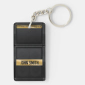 Guitar amp met aangepaste naam sleutelhanger (achterkant)