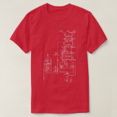 Guitar Amp Schematic T-shirt (Design voorkant)