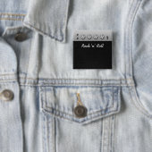 Guitar Amplifier Vierkante Button 5,1 Cm (In situ)