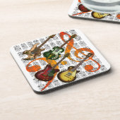 Guitar and Chord 07 Bier Onderzetter (Linkerzijde)