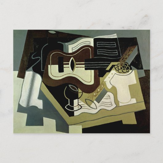 Guitar and Clarinet, 1920 Briefkaart (Voorkant)
