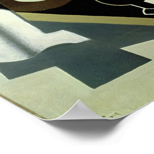 Guitar and Clarinet, 1920 Poster (Hoek)