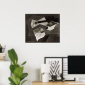 Guitar and Fruit bowl, 1926 Poster (Thuiskantoor)