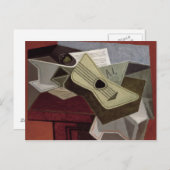 Guitar and Newspaper, 1925 Briefkaart (Voorkant / Achterkant)