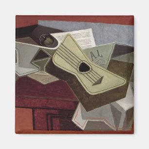 Guitar and Newspaper, 1925 Magneet