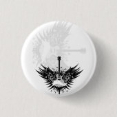 Guitar-Angel (Gitarren Engel) Ronde Button 3,2 Cm (Voorkant)