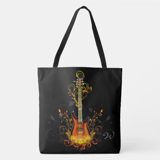 Guitar Art 1 All-Over-Print Canvas tas (Voorkant)