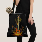 Guitar Art 1 All-Over-Print Canvas tas (Dichtbij)