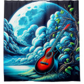 Guitar Art Douchegordijn (Voorkant)