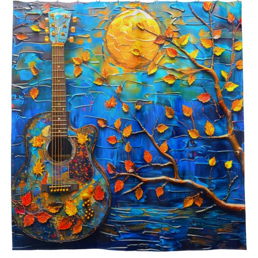 Guitar Art Douchegordijn (Voorkant)