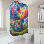 Guitar Art Douchegordijn (In situ)