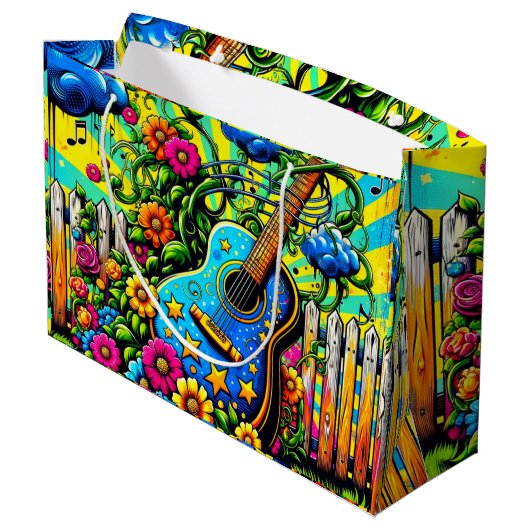 Guitar Art Groot Cadeauzakje (Achterkant Gekanteld)