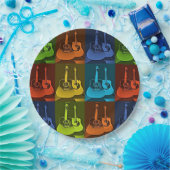 Guitar Art Papieren Bordje (Feest)
