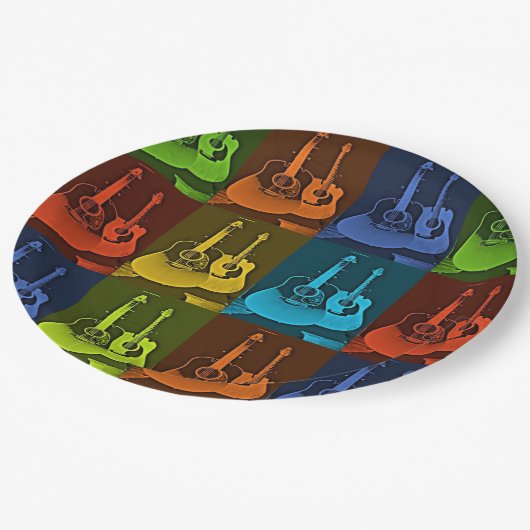 Guitar Art Papieren Bordje (Gekanteld)