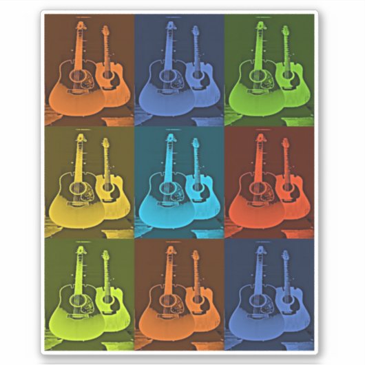 Guitar Art STICKER (Voorkant)