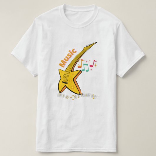 Guitar Art T-shirt (Design voorkant)