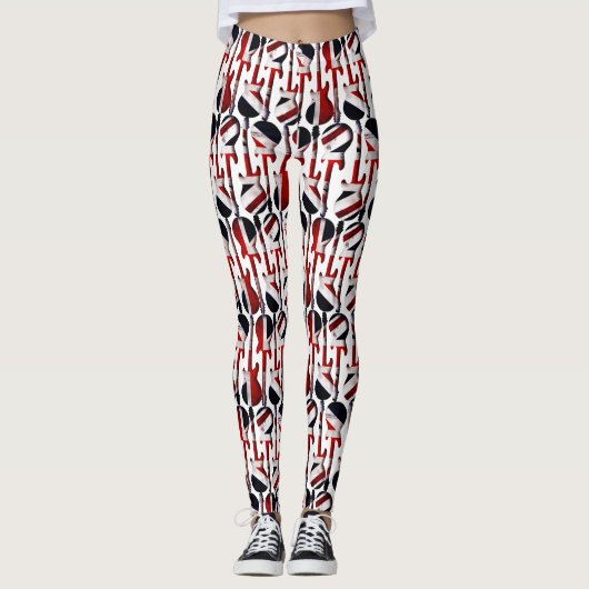 Guitar Art - Union Jack British England Vlag Leggings (Voorkant)