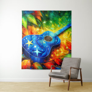 Guitar Art Wandkleed