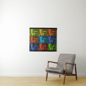 Guitar Art Wandkleed (In Situ (horizontaal))