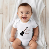 Guitar Baby Geboren om Gezegde te spelen Romper