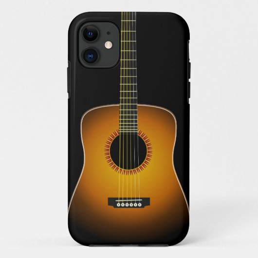 Guitar Background iPhone 5 Hoesje (Achterkant)