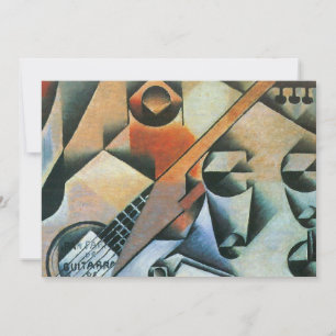 Guitar (Banjo) en Glazen, Juan Gris,  kunst