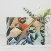 Guitar (Banjo) en Glazen, Juan Gris,  kunst (Staand voorkant)