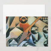 Guitar (Banjo) en Glazen, Juan Gris,  kunst (Voorkant / Achterkant)