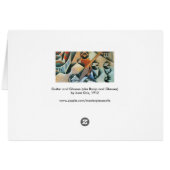 Guitar (Banjo) en Glazen, Juan Gris,  kunst (Achterkant Horizontaal)