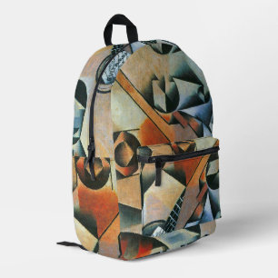 Guitar (Banjo) en Glazen, Juan Gris,  kunst Bedrukte Rugzak