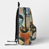 Guitar (Banjo) en Glazen, Juan Gris,  kunst Bedrukte Rugzak (Links)