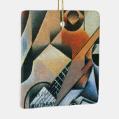 Guitar (Banjo) en Glazen, Juan Gris,  kunst Keramisch Ornament (Rechts)